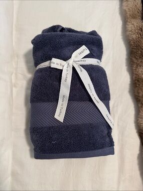 Plush Navy Bath Towel - Deep Blue